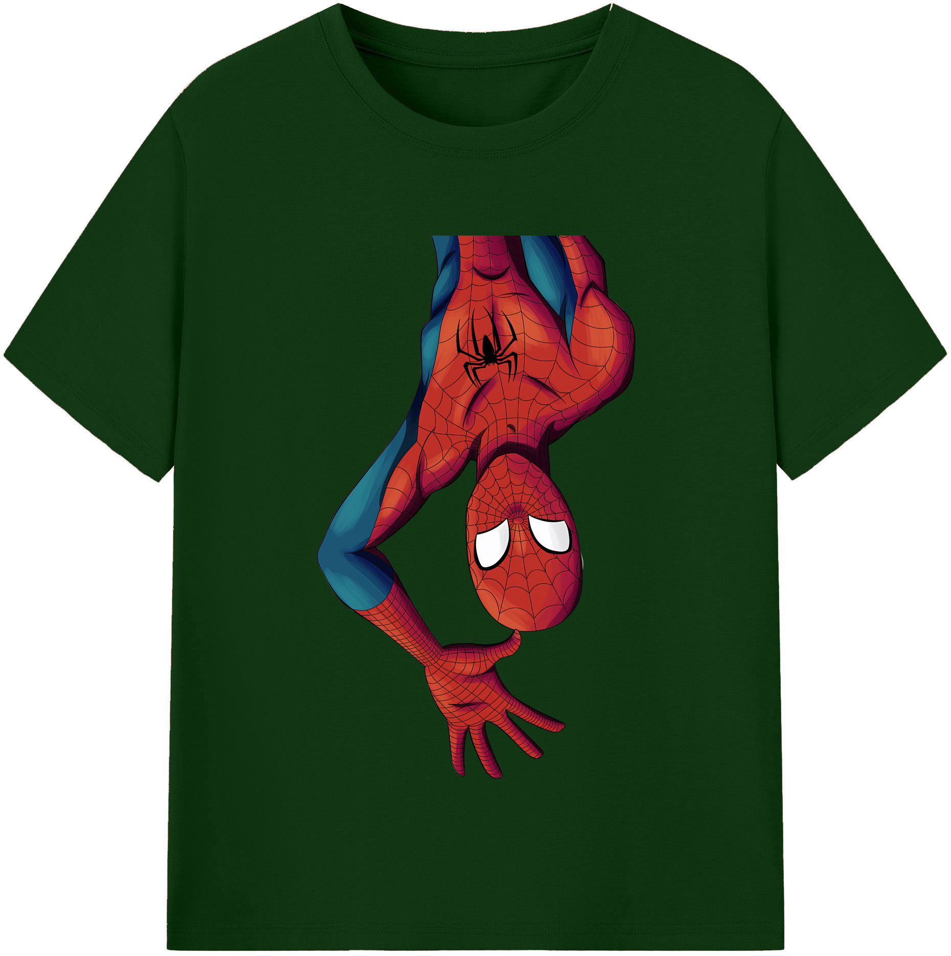 （画像用） Spider Man スパイダーマン 綿100％半袖Tシャツ（フロントプリント）